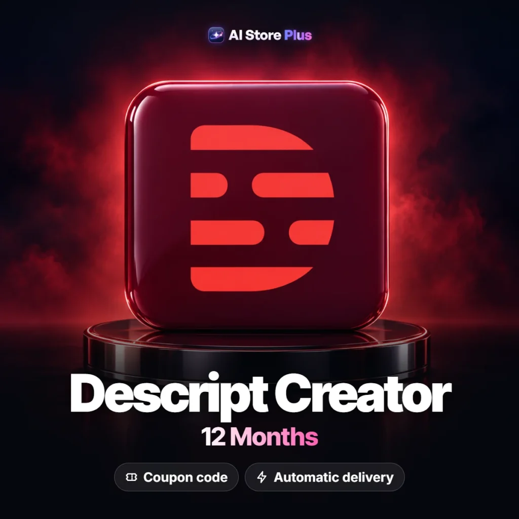 Descript Creator – 12 Months Coupon Code