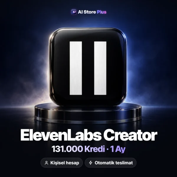 ElevenLabs Creator – 131.000 Kredi, 1 Ay