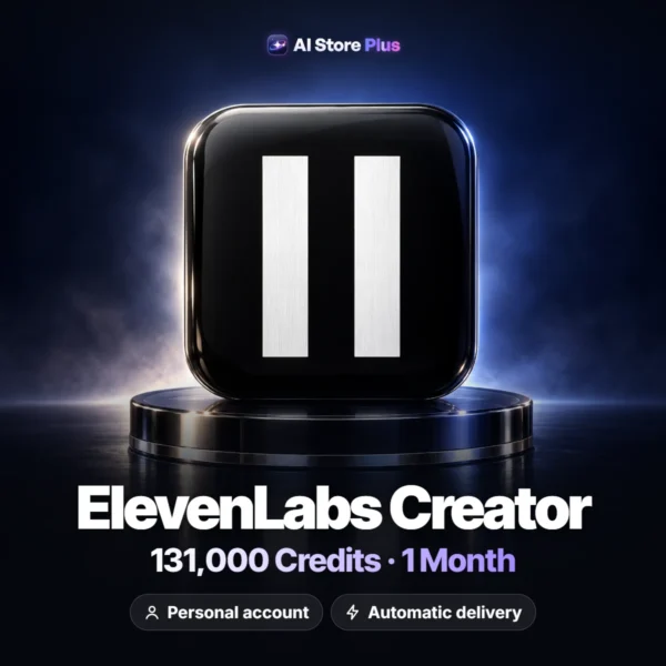 ElevenLabs Creator – 131,000 Credits, 1 Month