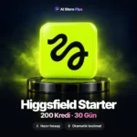 Higgsfield Starter – 30 Gün, 200 Kredi Hazır Hesap