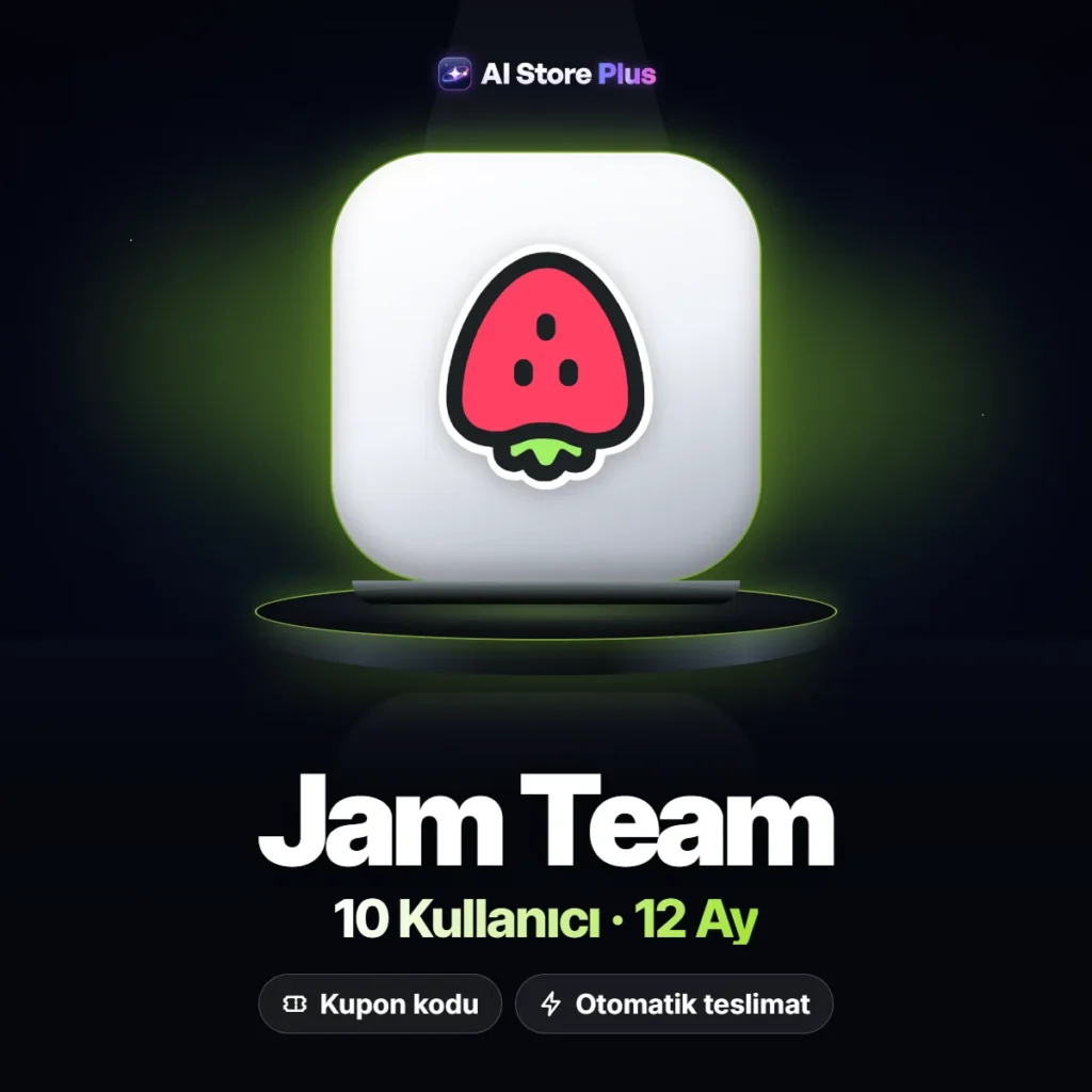 Jam Team 10 Kullanıcı – 12 Aylık Kupon Kodu