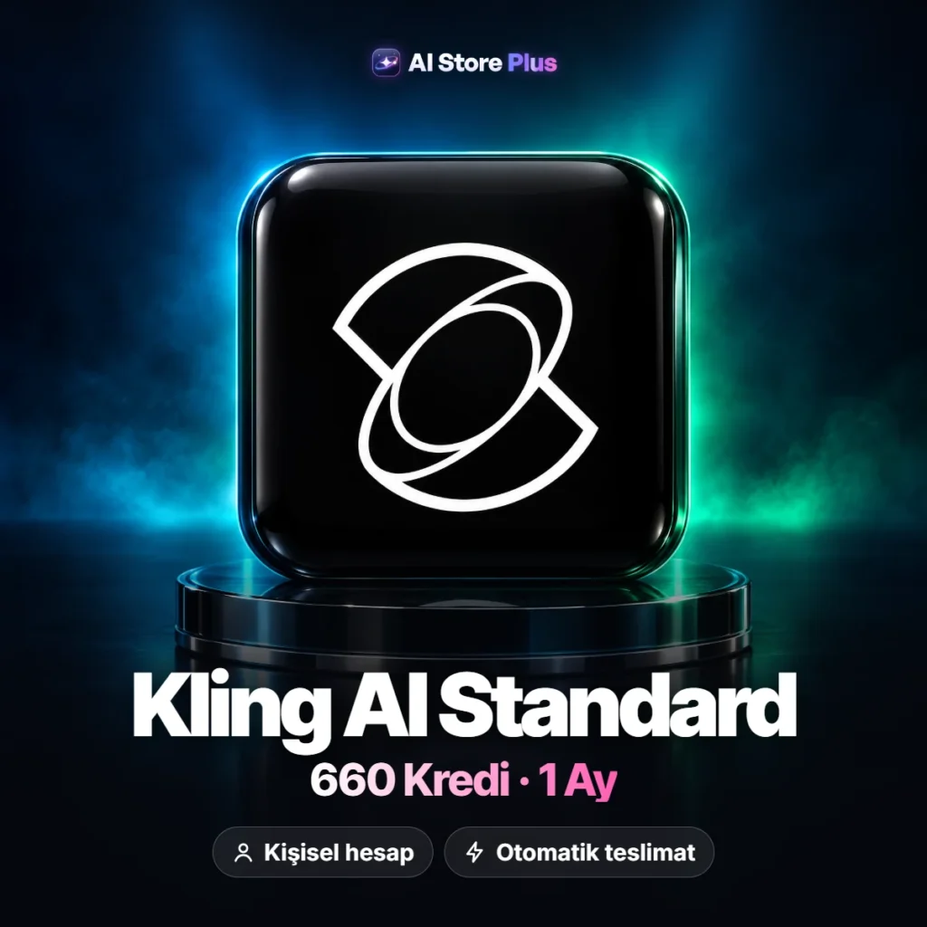 Kling AI Standard – 660 Kredi, 1 Ay