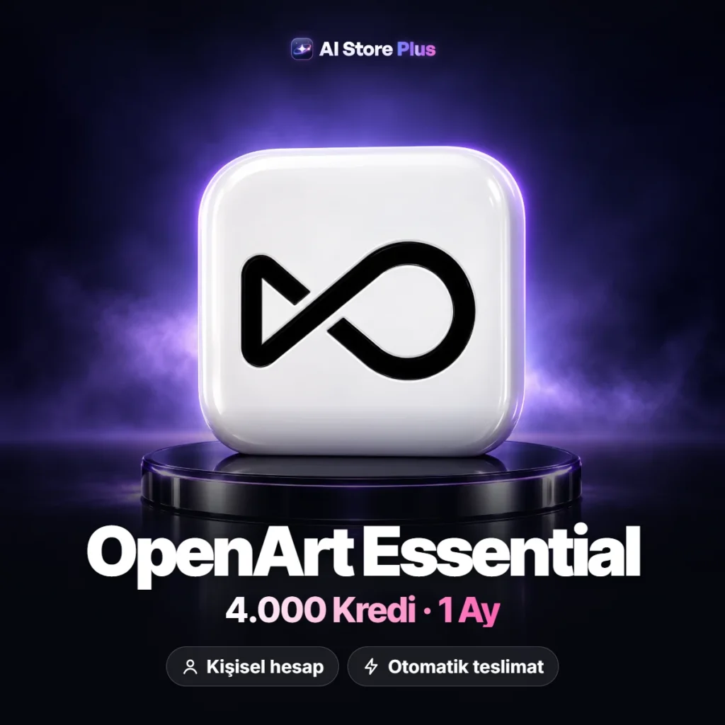 OpenArt Essential – 4.000 Kredi, 1 Ay