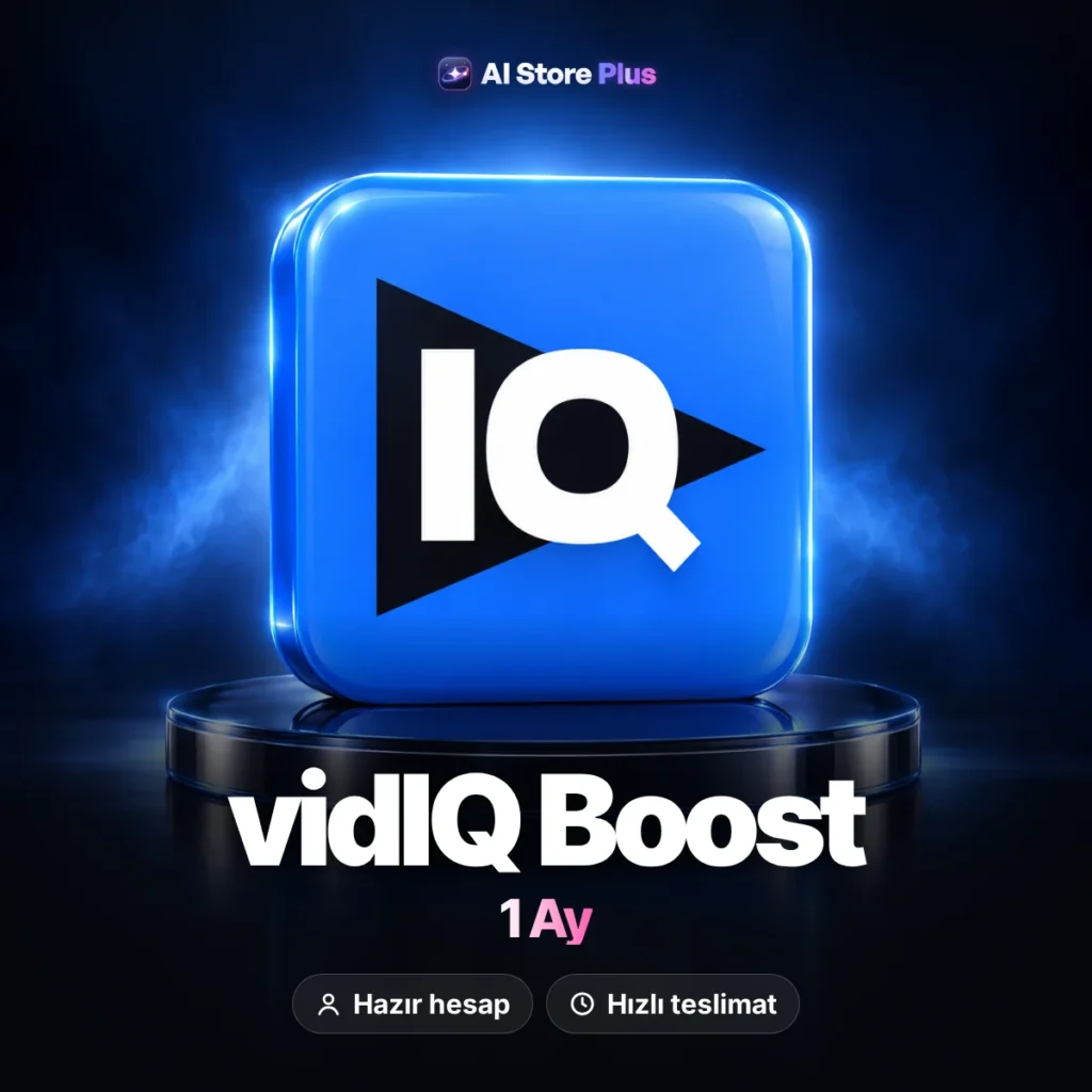 vidIQ Boost – 1 Ay, 1 Kanal Hazır Hesap